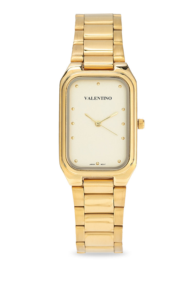 Valentino 20122415-GOLD DIAL Stainless Steel Strap Analog Watch for Women-Watch Portal Philippines