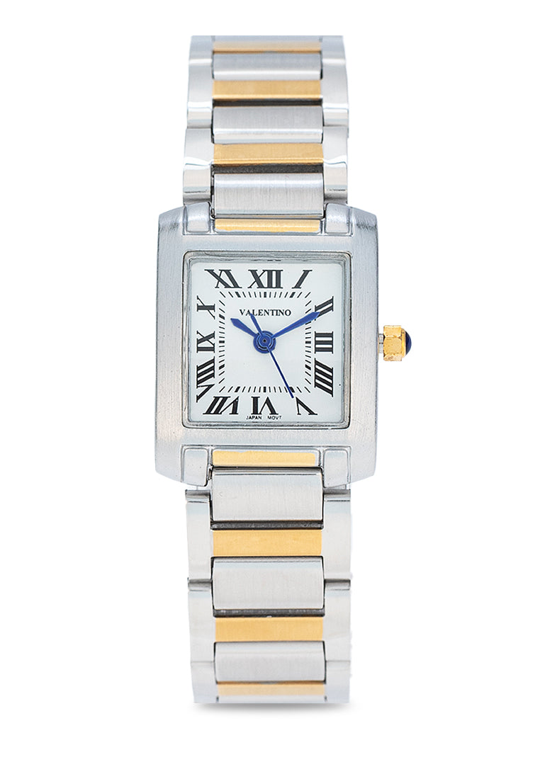 Valentino 20122420-TWO TONE - WHITE DIAL Stainless Steel Strap Analog Watch for Women-Watch Portal Philippines