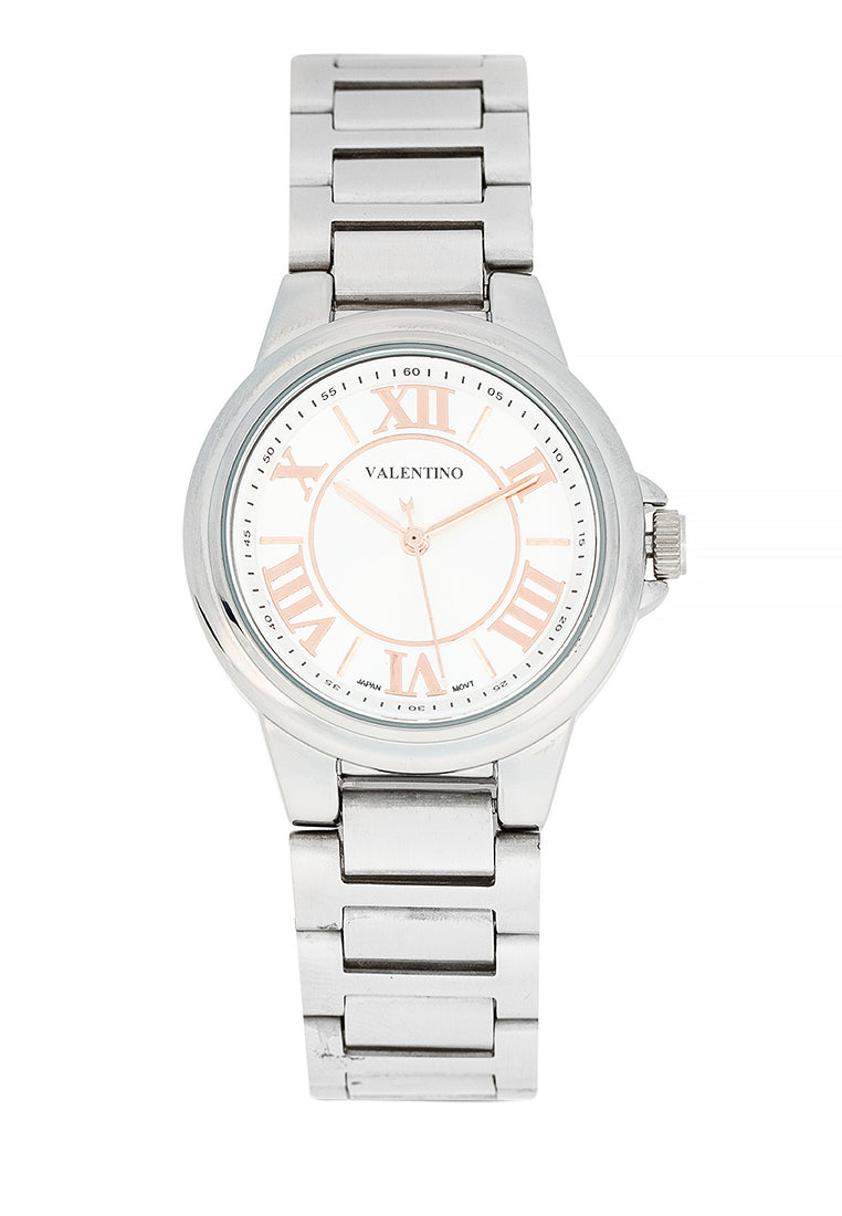 Valentino 20122432-SILVER DIAL Stainless Steel Strap Analog Watch for Women-Watch Portal Philippines