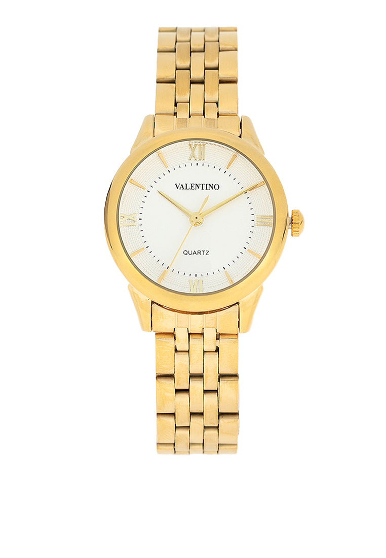 Valentino 20122440-WHITE DIAL Stainless Steel Strap Analog Watch for Women