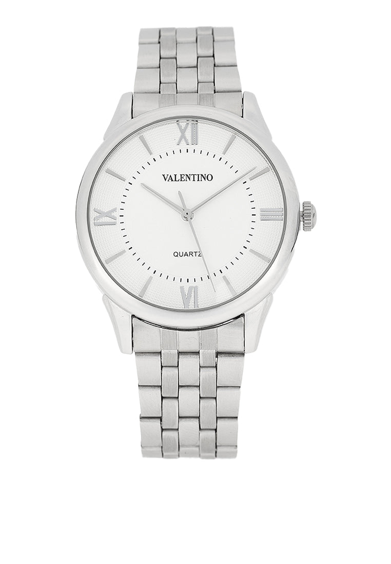 Valentino 20122441-WHITE DIAL Stainless Steel Strap Analog Watch for Men-Watch Portal Philippines