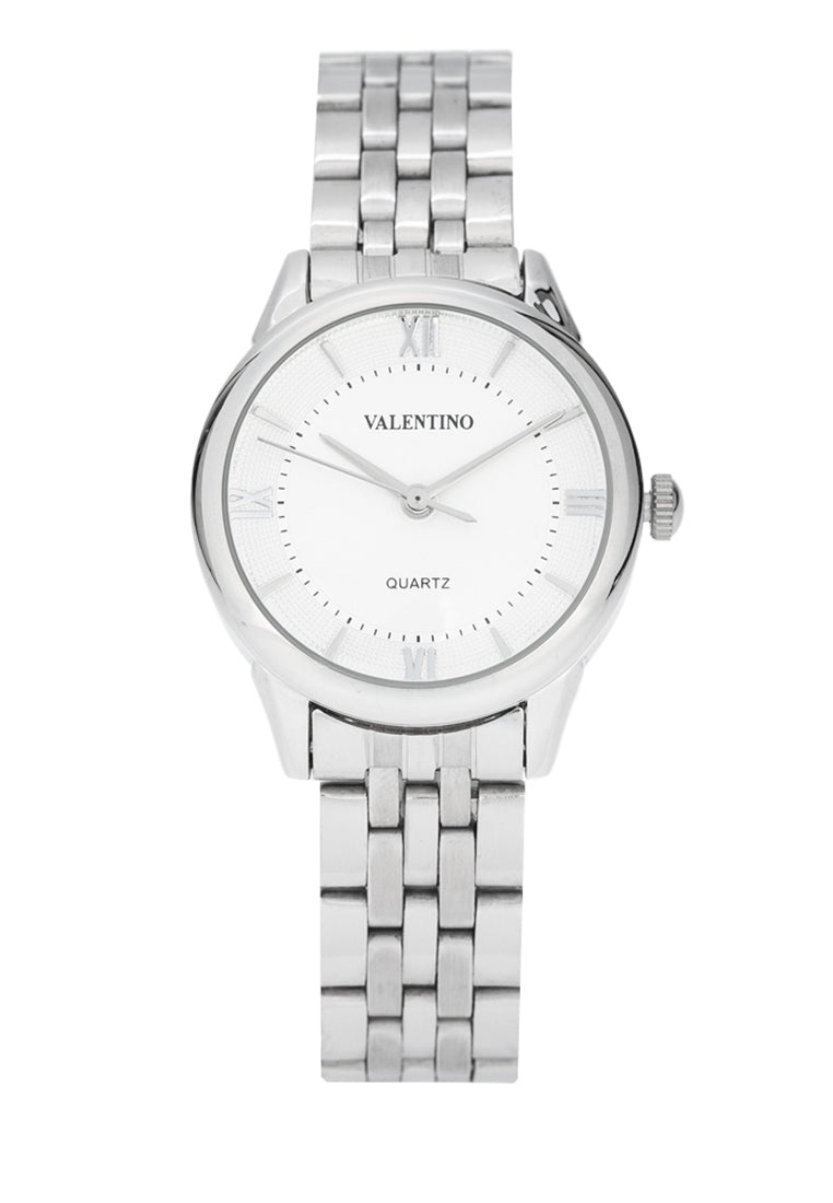 Valentino 20122442-WHITE DIAL Stainless Steel Strap Analog Watch for Women