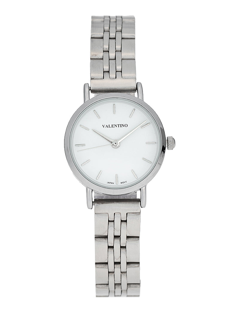 Valentino 20122449-WHITE DIAL Stainless Steel Strap Analog Watch for Women