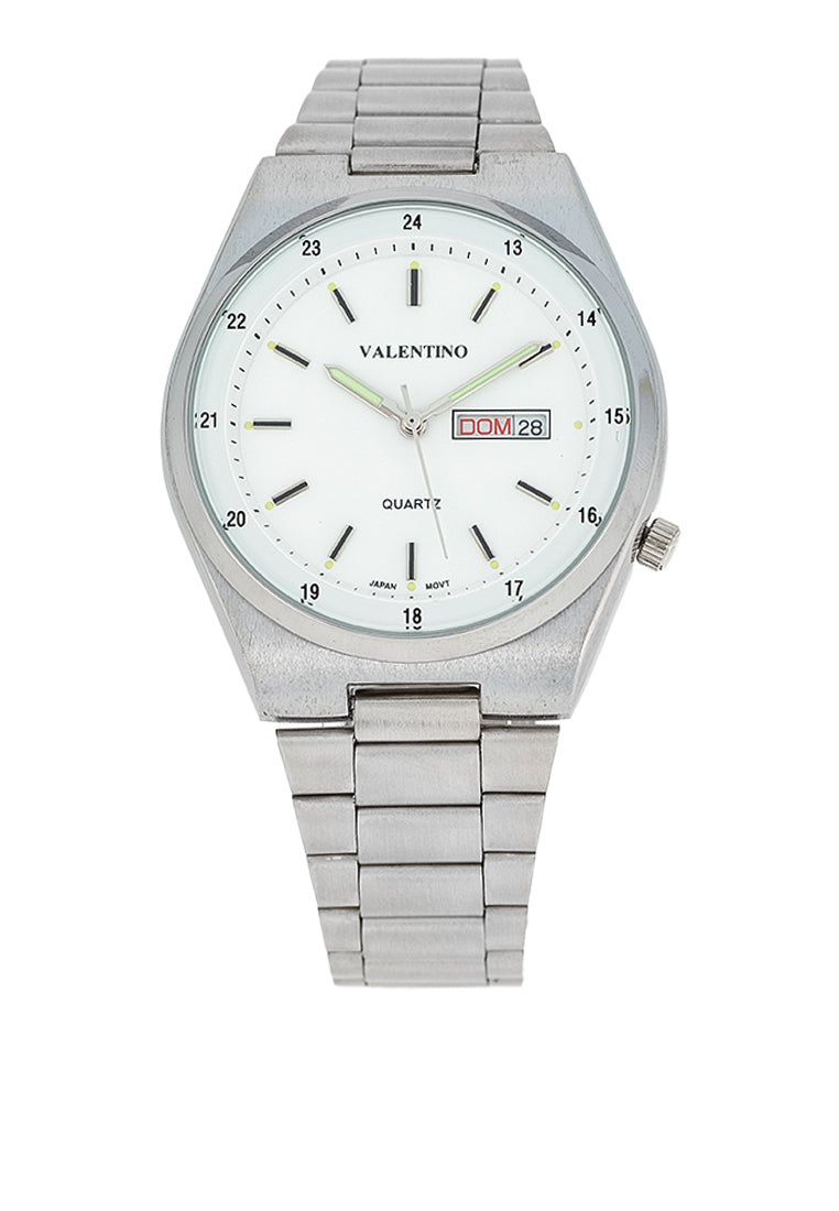 Valentino 20122453-WHITE DIAL Stainless Steel Strap Analog Watch for Men
