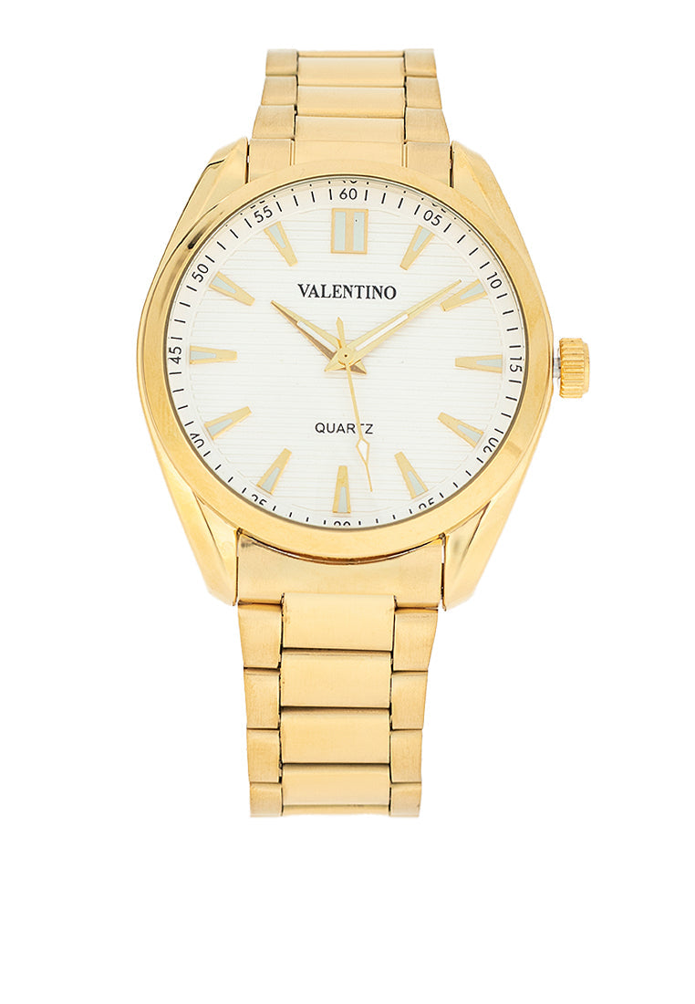 Valentino 20122454-WHITE DIAL Stainless Steel Strap Analog Watch for Men-Watch Portal Philippines