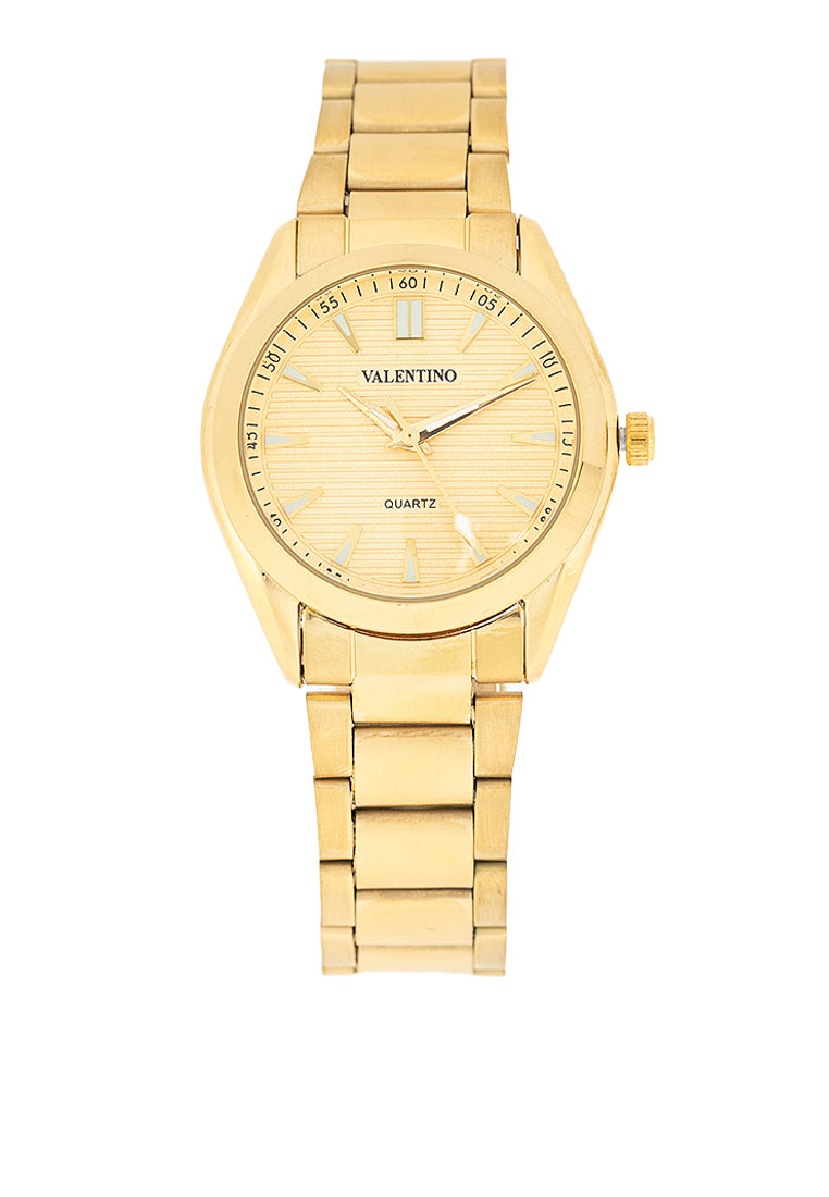 Valentino 20122455-GOLD DIAL Stainless Steel Strap Analog Watch for Women-Watch Portal Philippines