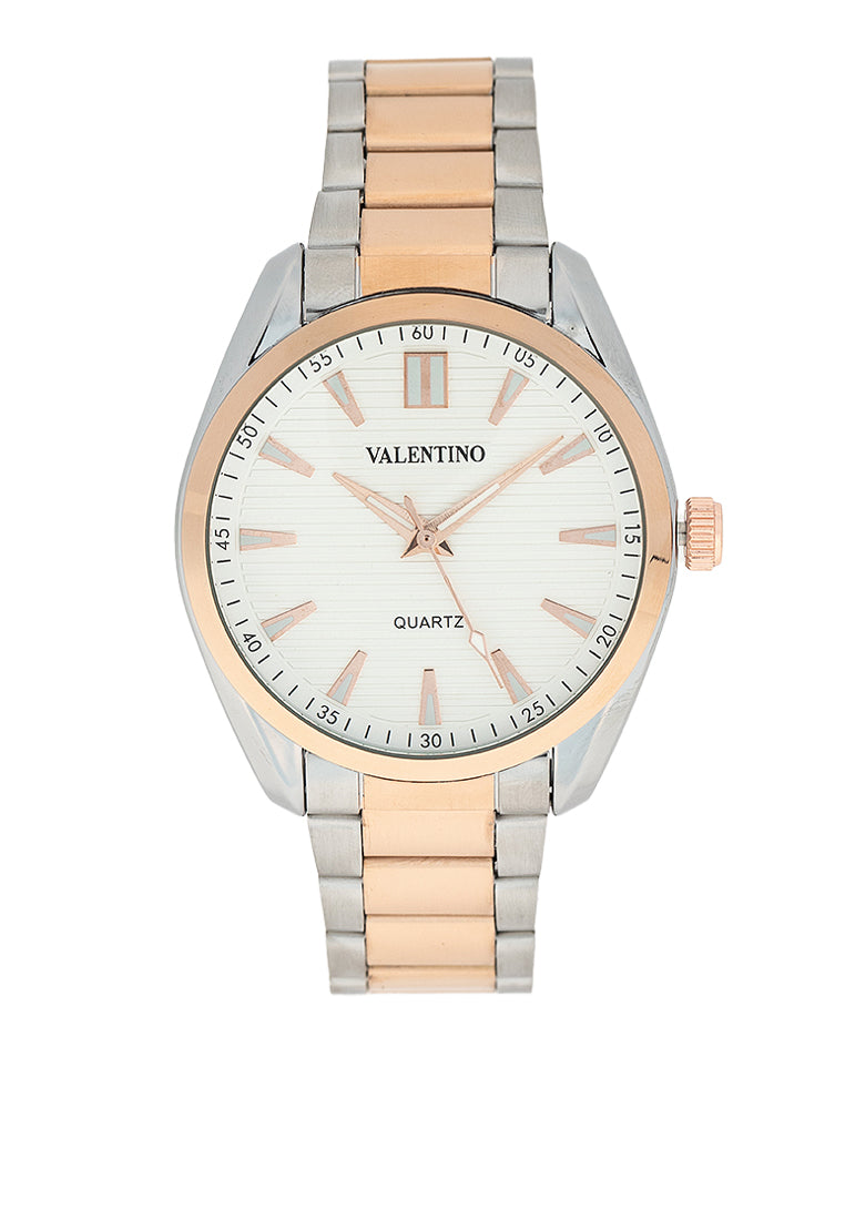 Valentino 20122456-WHITE DIAL Stainless Steel Strap Analog Watch for Men-Watch Portal Philippines