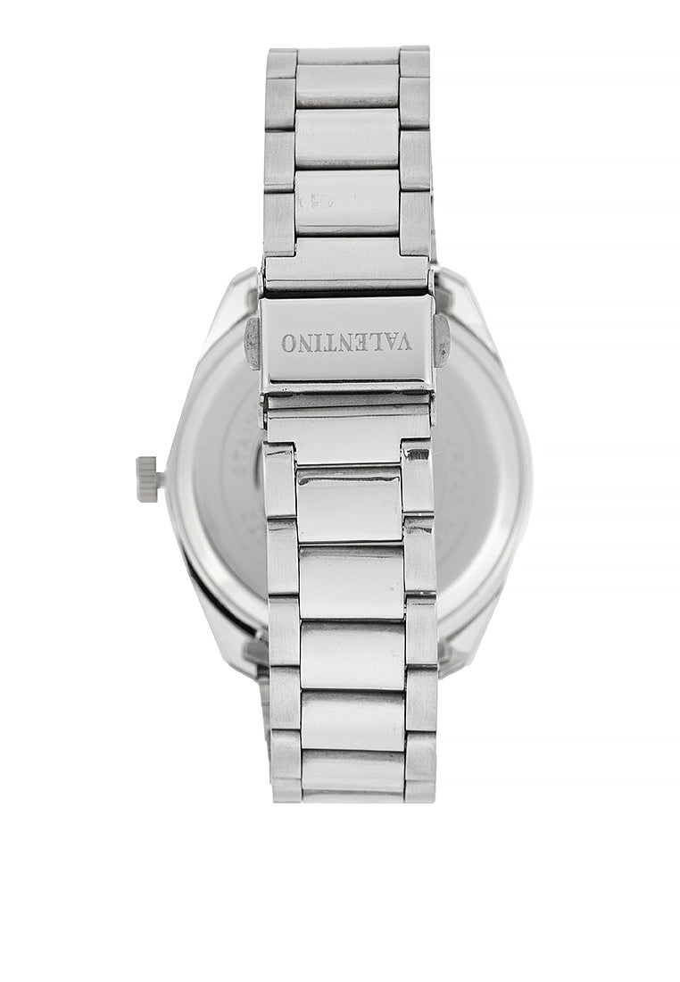 Valentino 20122458-WHITE DIAL - ROSE INDEX Stainless Steel Strap Analog Watch for Men-Watch Portal Philippines