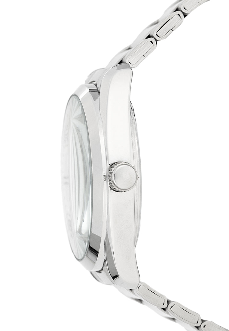 Valentino 20122458-WHITE DIAL - ROSE INDEX Stainless Steel Strap Analog Watch for Men-Watch Portal Philippines