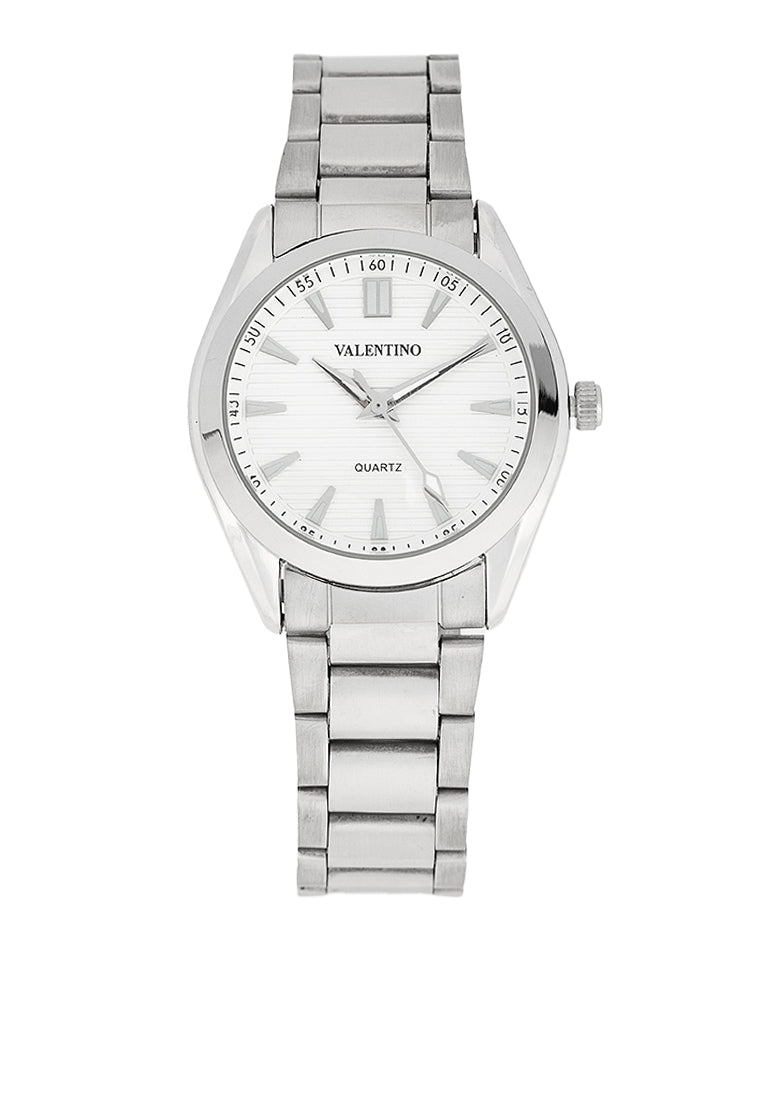 Valentino 20122459-WHITE DIAL - SIL INDEX Stainless Steel Strap Analog Watch for Women-Watch Portal Philippines