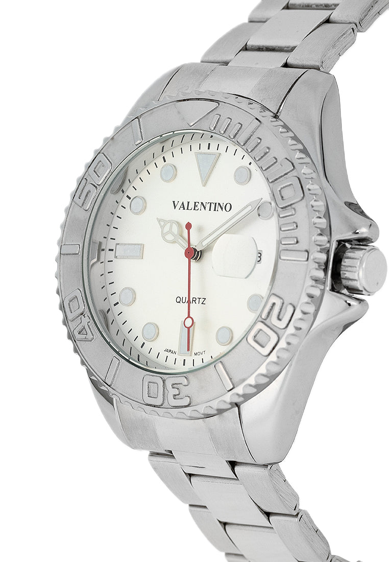 Valentino 20122465-SILVER DIAL Stainless Steel Strap Analog Watch for Men-Watch Portal Philippines