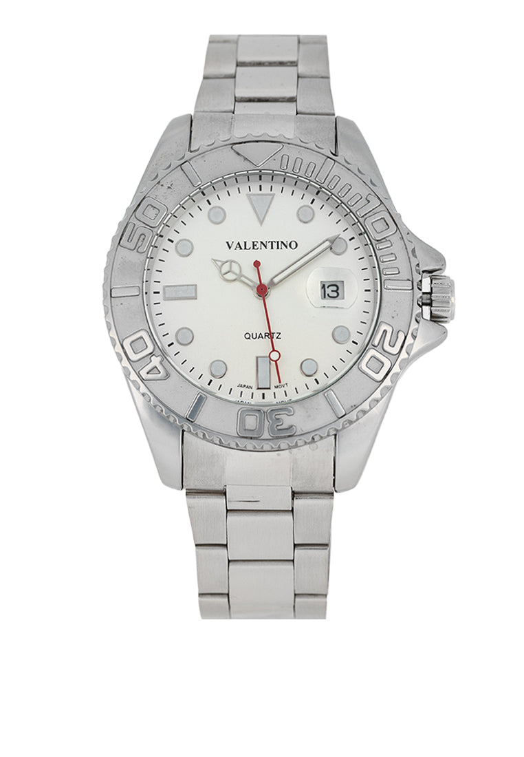 Valentino 20122465-SILVER DIAL Stainless Steel Strap Analog Watch for Men-Watch Portal Philippines