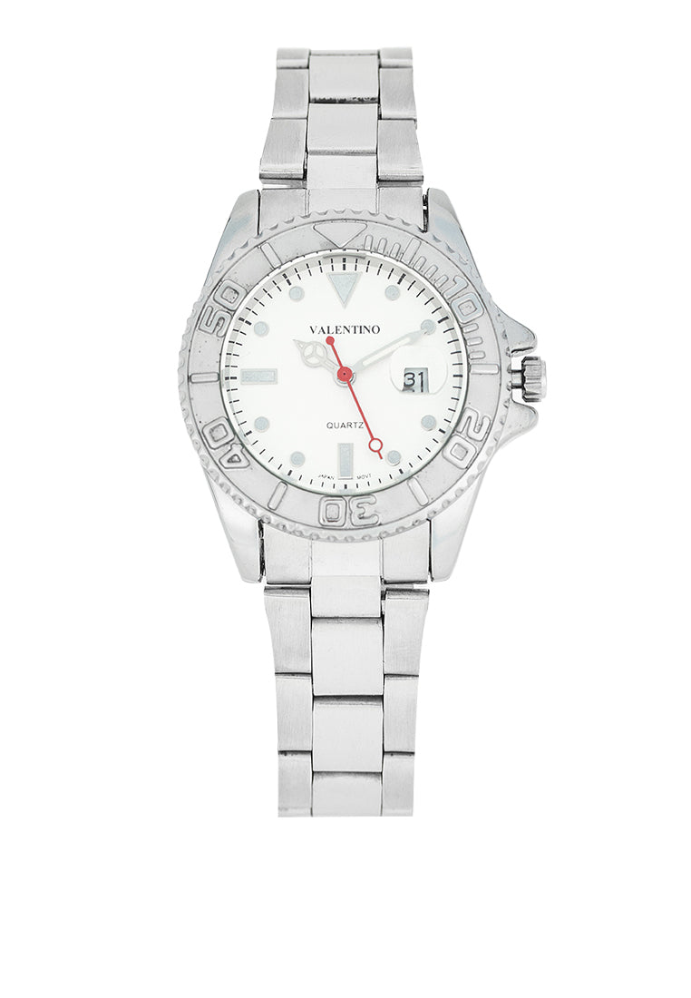 Valentino 20122466-SILVER DIAL Stainless Steel Strap Analog Watch for Women-Watch Portal Philippines