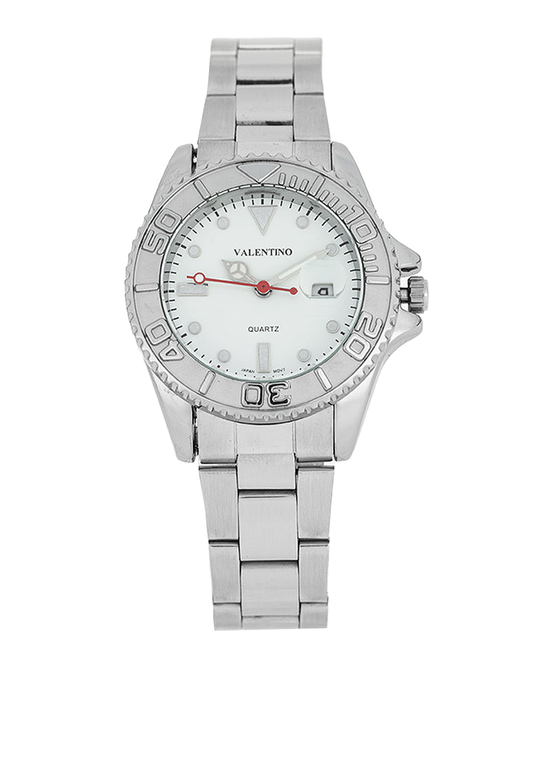 Valentino 20122466-WHITE DIAL Stainless Steel Strap Analog Watch for Women-Watch Portal Philippines