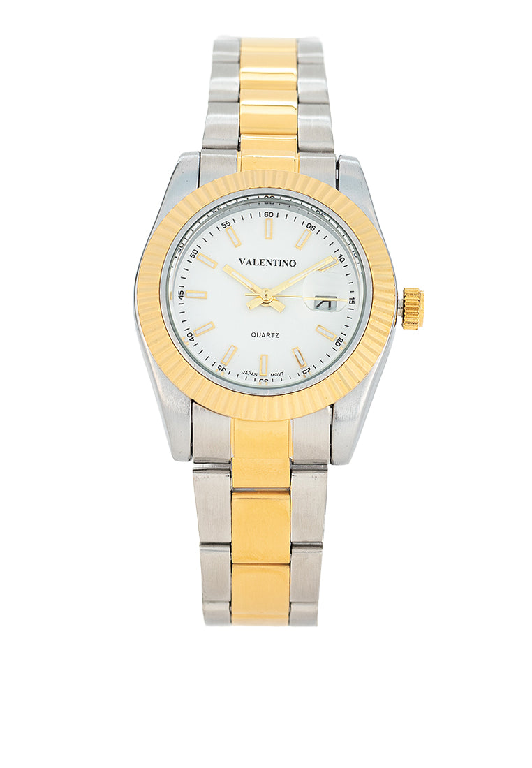 Valentino 20122467-TWO TONE - WHITE DIAL Stainless Steel Strap Analog Watch for Women-Watch Portal Philippines