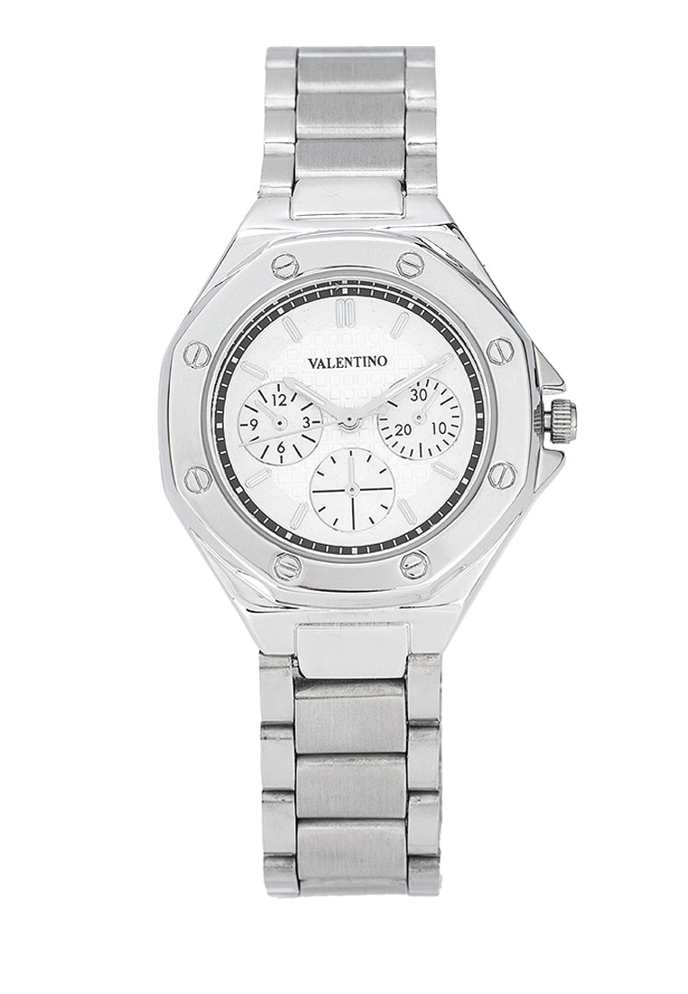 Valentino 20122472-SILVER DIAL Stainless Steel Strap Analog Watch for Women-Watch Portal Philippines