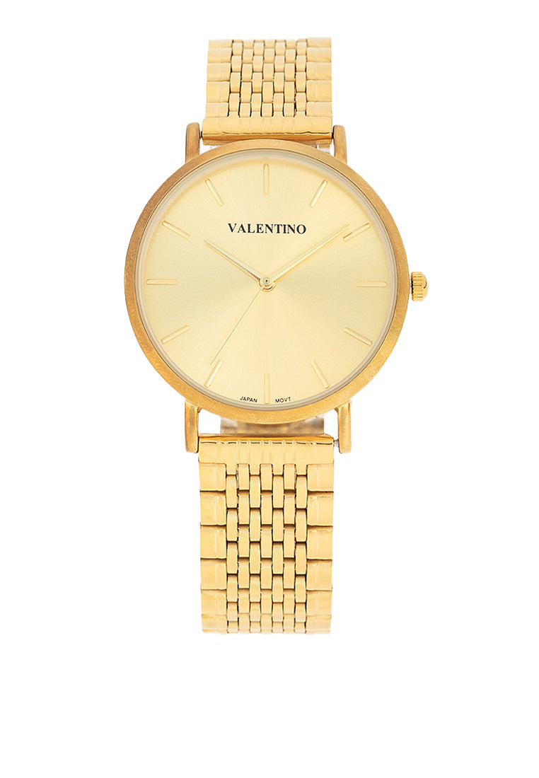 Valentino 20122473-GOLD DIAL Stainless Steel Strap Analog Watch for Men