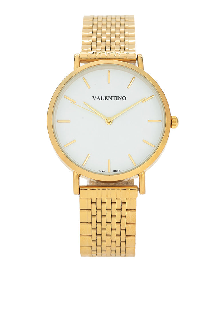 Valentino 20122473-WHITE DIAL Stainless Steel Strap Analog Watch for Men-Watch Portal Philippines
