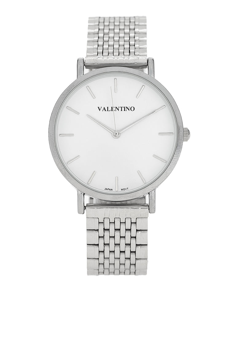 Valentino 20122474-WHITE DIAL Stainless Steel Strap Analog Watch for Men-Watch Portal Philippines