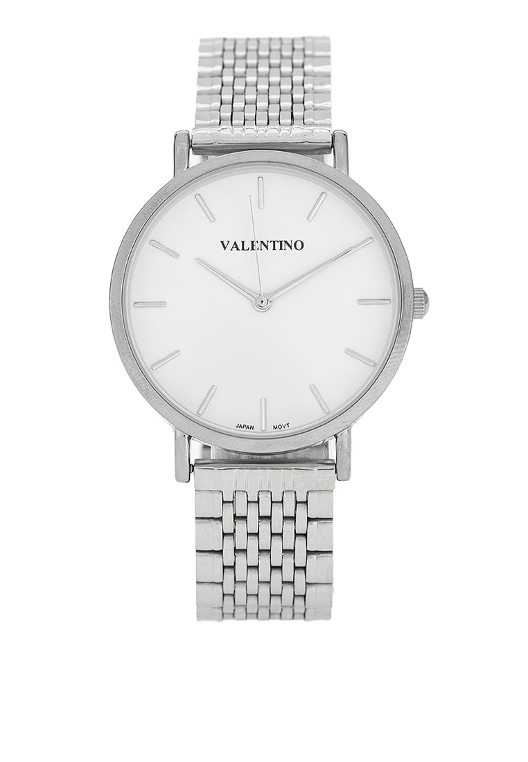 Valentino 20122474-WHITE DIAL Stainless Steel Strap Analog Watch for Men-Watch Portal Philippines