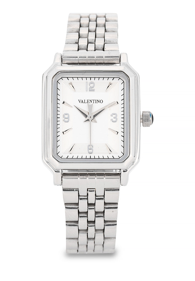 Valentino 20122512-SIL VER INDEX Analog Stainless Steel Strap Watch for Women-Watch Portal Philippines
