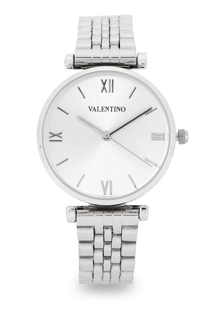 Valentino 20122514-SILVER DIAL Analog Stainless Steel Strap Watch for Women-Watch Portal Philippines