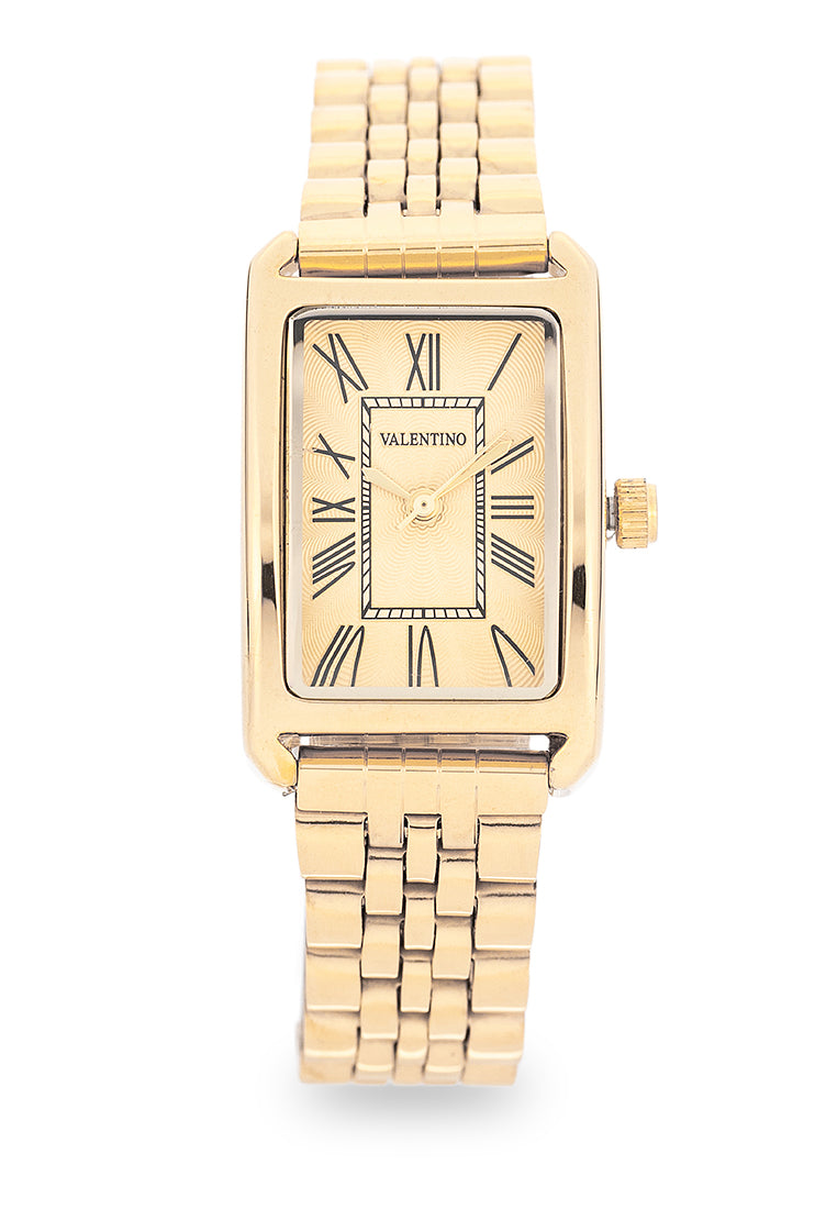 Valentino 20122522-GOLD DIAL Analog Stainless Steel Strap Watch for Women-Watch Portal Philippines