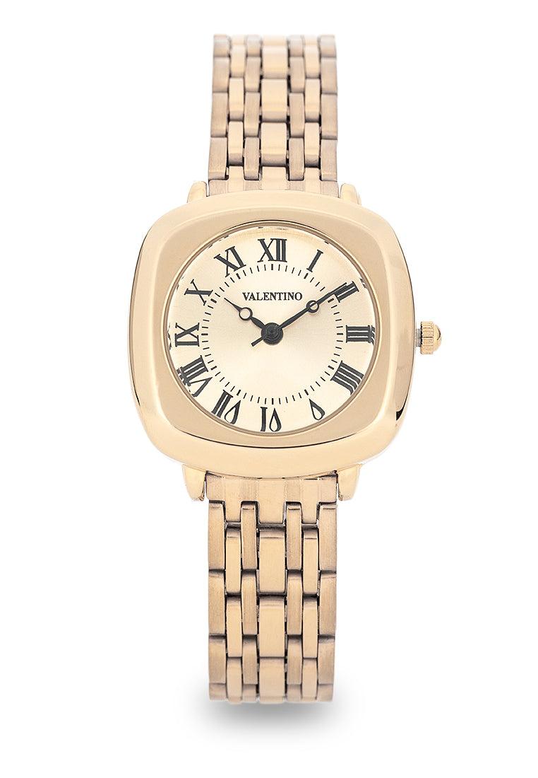 Valentino 20122524-GOLD DIAL Analog Stainless Steel Strap Watch for Women-Watch Portal Philippines