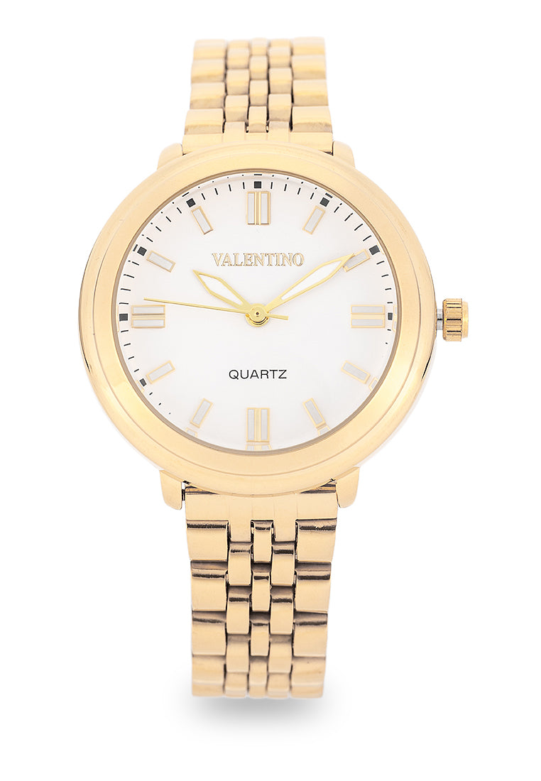 Valentino 20122526-WHITE DIAL Analog Stainless Steel Strap Watch for Women-Watch Portal Philippines