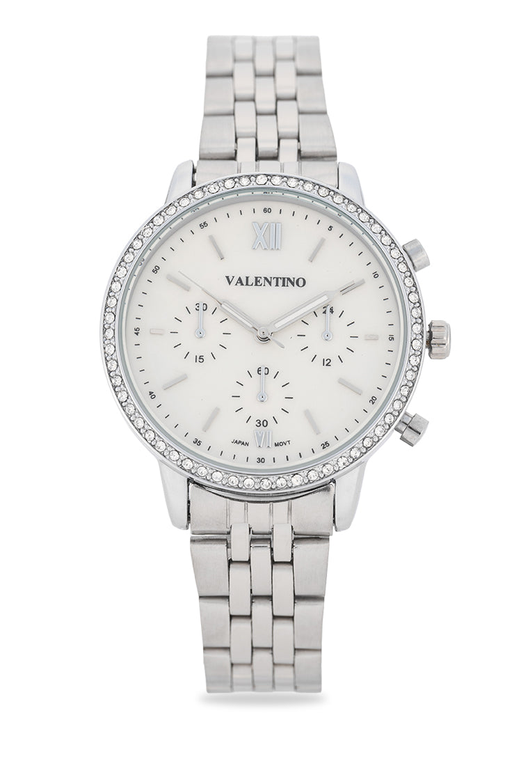 Valentino 20122538-MOP DIAL Analog Stainless Steel Strap Watch for Women-Watch Portal Philippines