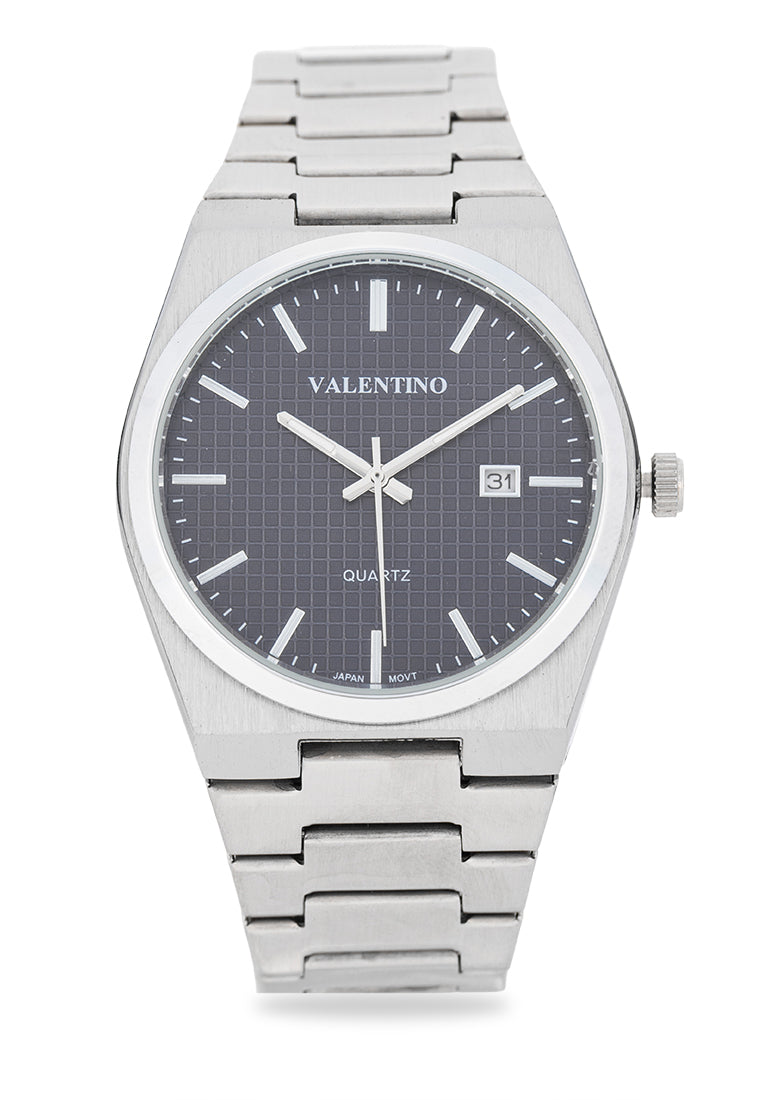 Valentino 20122547-BLUE DIAL Analog Stainless Steel Strap Watch for Men-Watch Portal Philippines