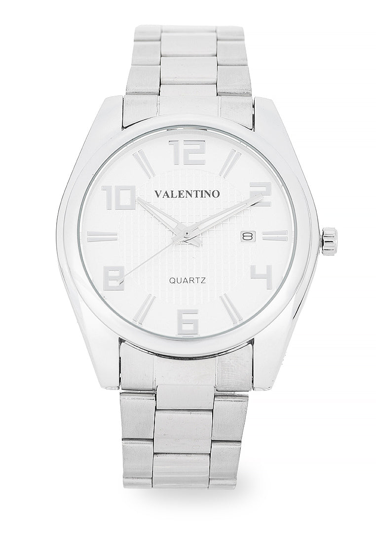 Valentino 20122550-SILVER DIAL Analog Stainless Steel Strap Watch for Men-Watch Portal Philippines