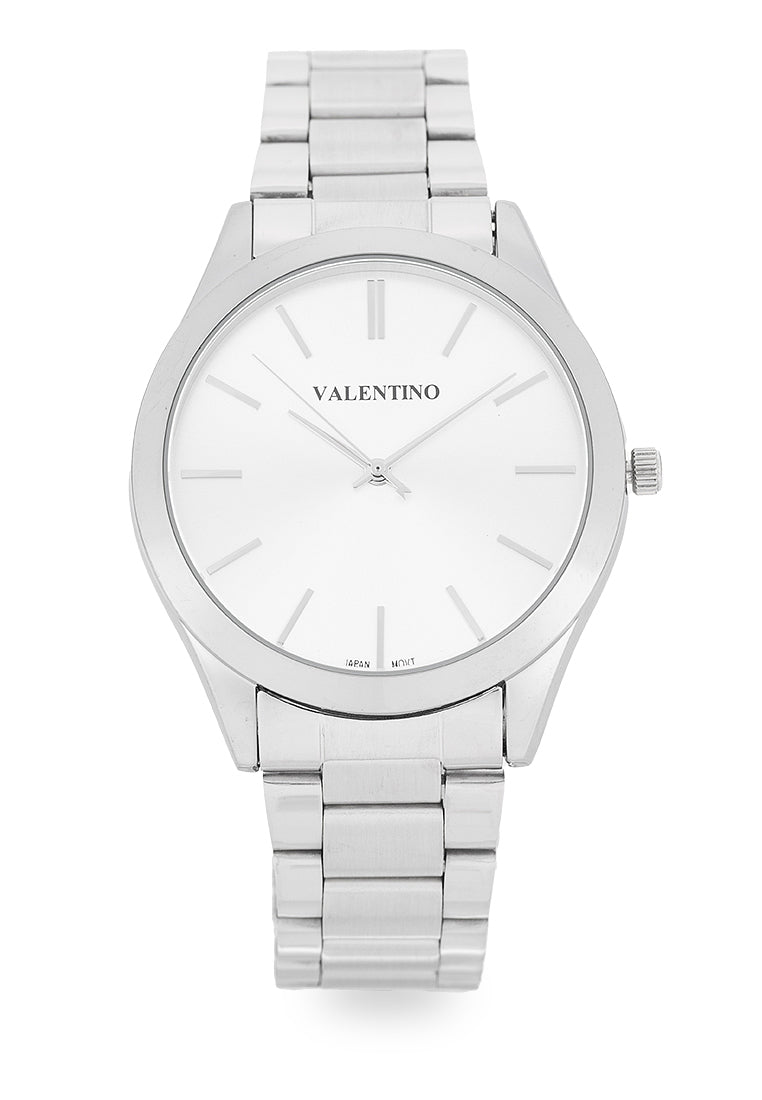 Valentino 20122561-SILVER DIAL Analog Stainless Steel Strap Watch for Women-Watch Portal Philippines