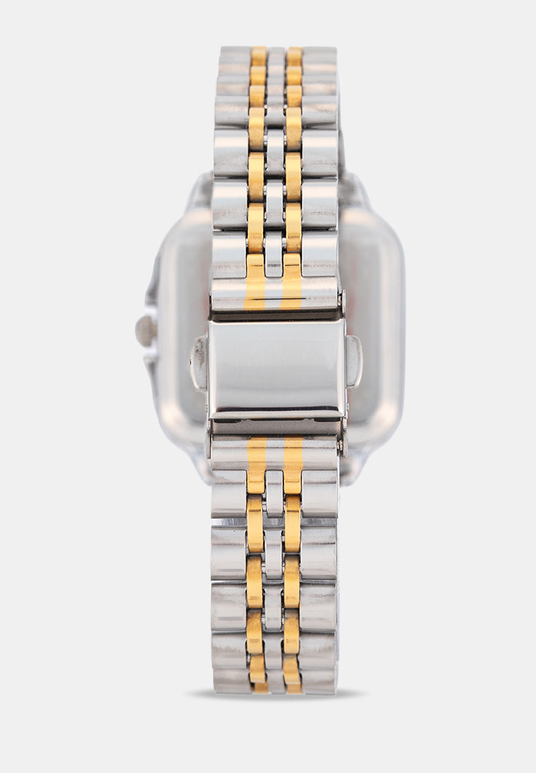 Valentino 20122573-TWO TONE-SILVER DIAL Analog Stainless Band Watch for Women-Watch Portal Philippines