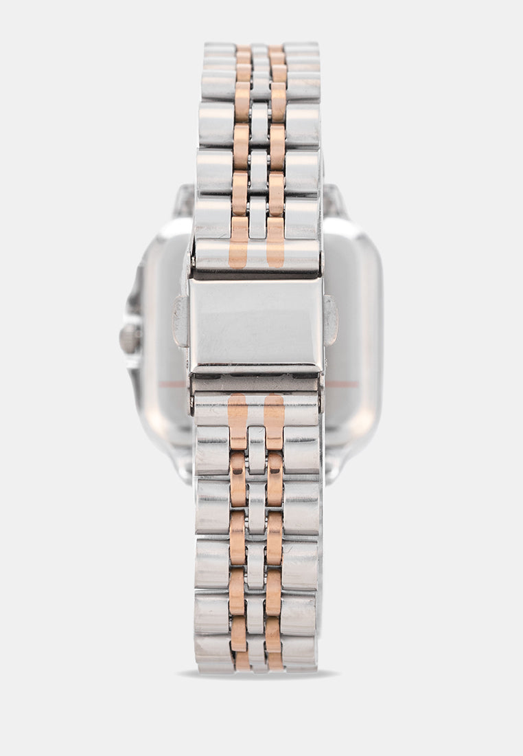 Valentino 20122574-TWO TONE-SILVER DIAL Analog Stainless Band Watch for Women-Watch Portal Philippines