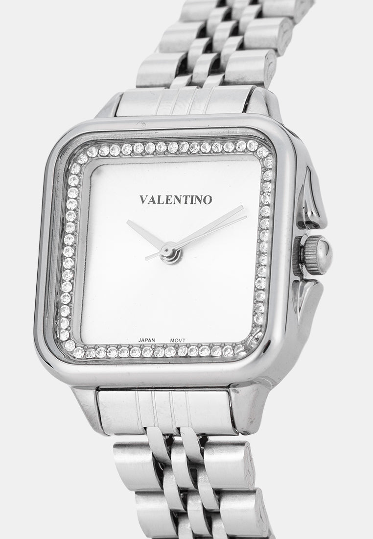 Valentino 20122575-SILVER DIAL Analog Stainless Band Watch for Women-Watch Portal Philippines