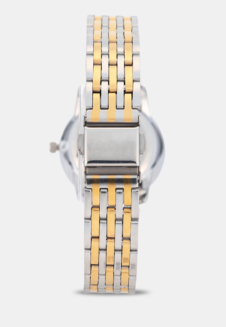 Valentino 20122576-TWO TONE-WHITE DIAL Analog Stainless Band Watch for Women-Watch Portal Philippines