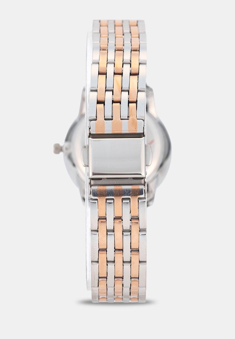 Valentino 20122577-TWO TONE-WHITE DIAL Analog Stainless Band Watch for Women-Watch Portal Philippines