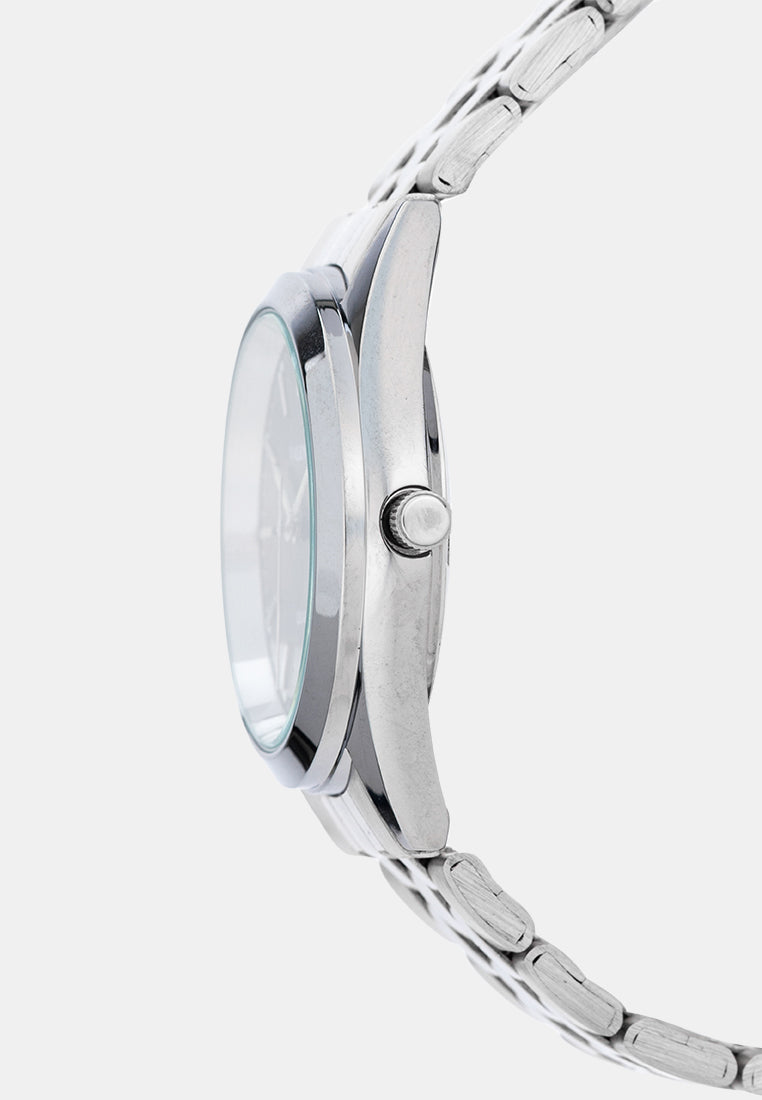 Valentino 20122580-BLACK DIAL Analog Stainless Band Watch for Men-Watch Portal Philippines