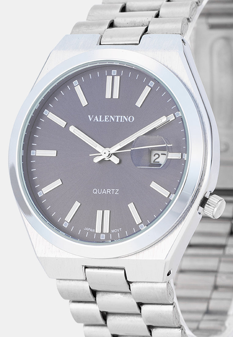 Valentino 20122585-BLUE DIAL Analog Stainless Band Watch for Men-Watch Portal Philippines