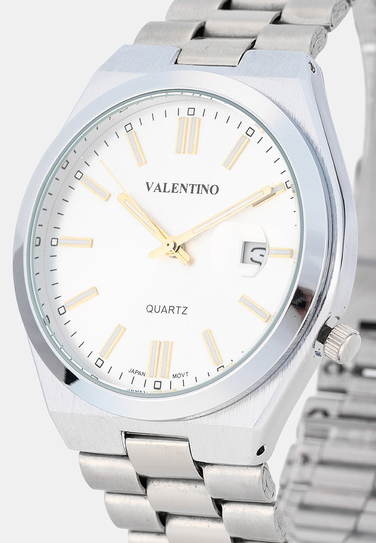 Valentino 20122585-SILVER DIAL Analog Stainless Band Watch for Men-Watch Portal Philippines
