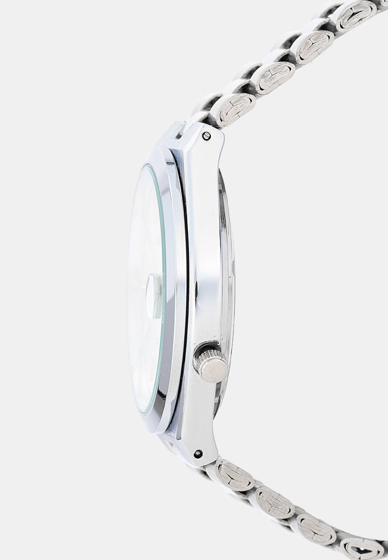 Valentino 20122585-SILVER DIAL Analog Stainless Band Watch for Men-Watch Portal Philippines