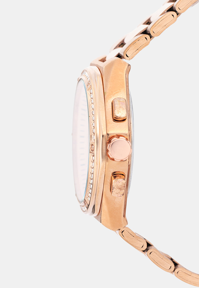 Valentino 20122588-ROSE DIAL Analog Stainless Band Watch for Women-Watch Portal Philippines