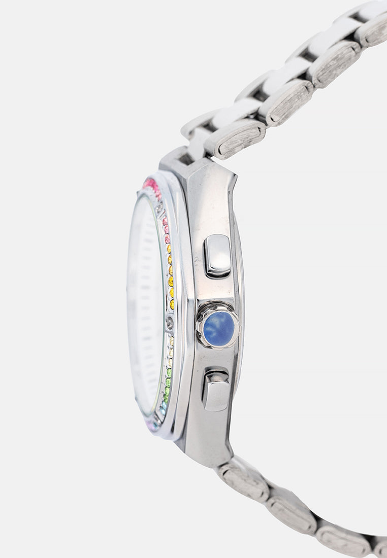 Valentino 20122589-SILVER DIAL Analog Stainless Band Watch for Women-Watch Portal Philippines