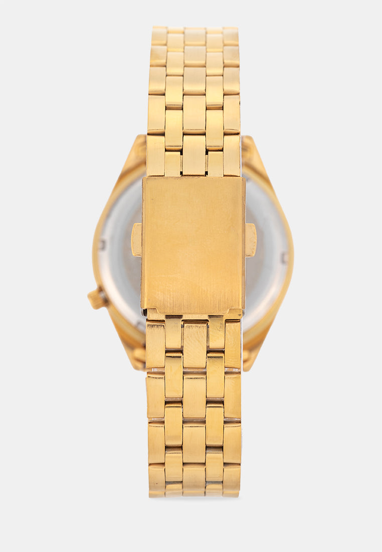 Valentino 20122590-GOLD-WHITE DIAL Analog Stainless Band Watch for Men-Watch Portal Philippines