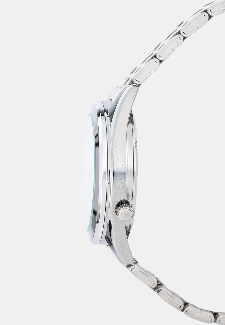 Valentino 20122591-WHITE DIAL-GOLD INDEX Analog Stainless Band Watch for Men-Watch Portal Philippines