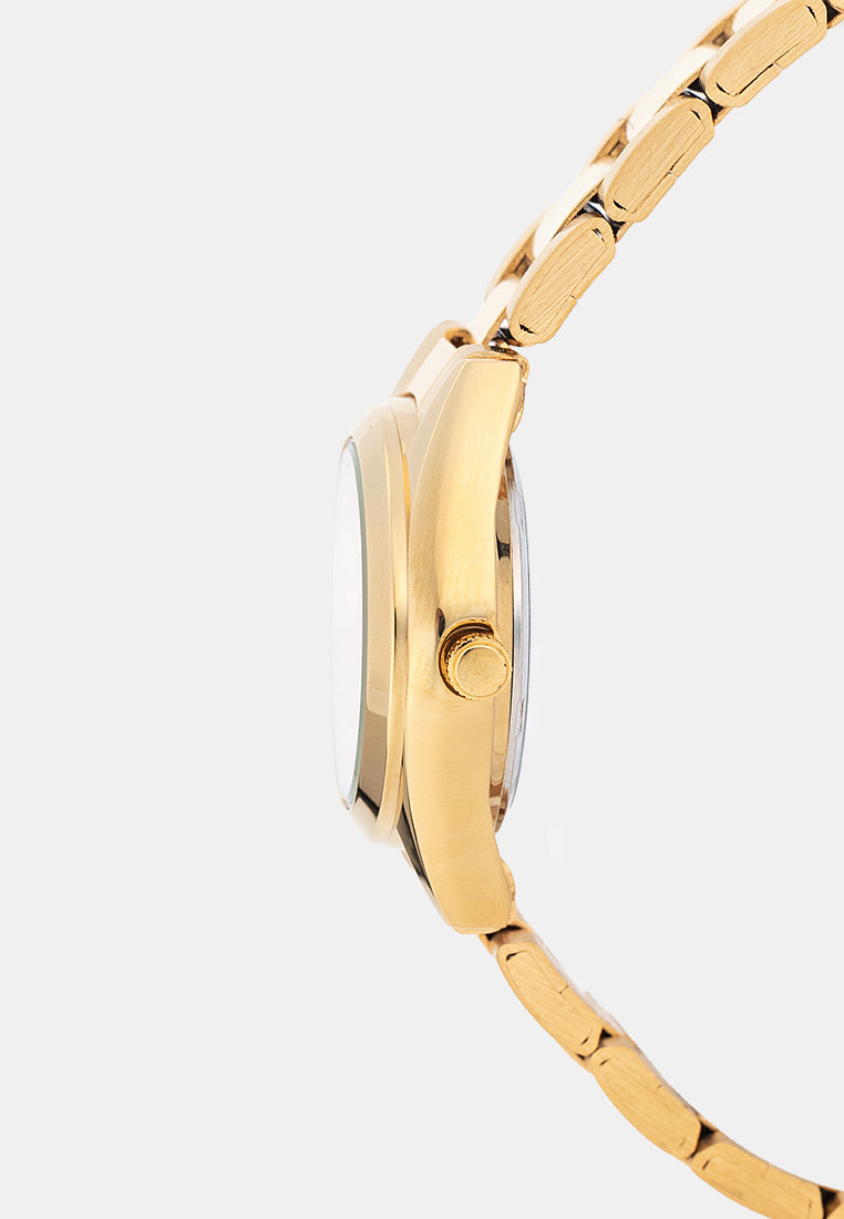 Valentino 20122592-GOLD-GOLD DIAL Analog Stainless Band Watch for Women-Watch Portal Philippines