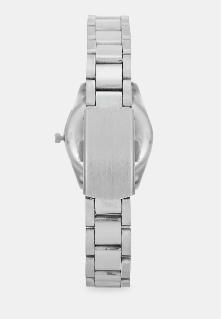 Valentino 20122593-BLACK DIAL Analog Stainless Band Watch for Women-Watch Portal Philippines