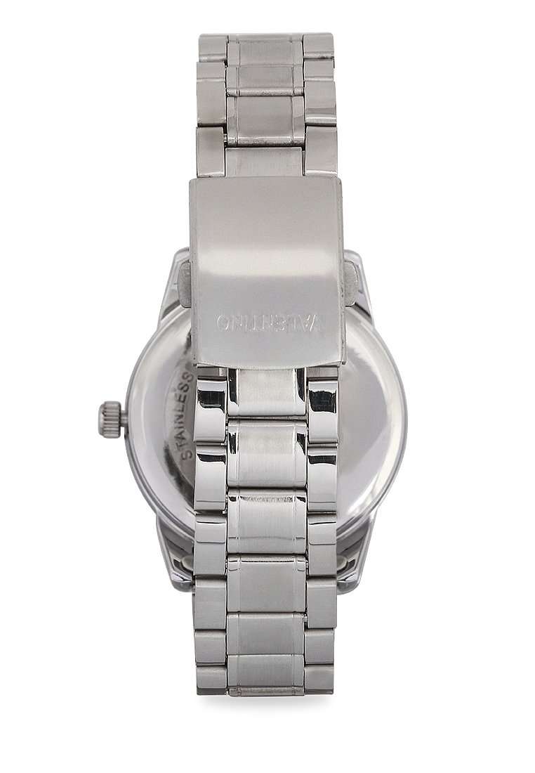 Valentino 220122299-SIL RING-BLK DIAL Silver Strap for Men-Watch Portal Philippines