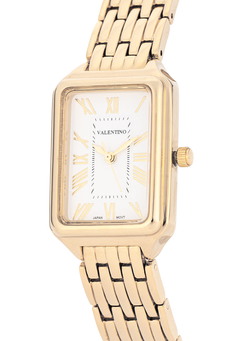 Valentino Alloy Strap Analog Watch for Women 20122495-GOLD STRAP-Watch Portal Philippines